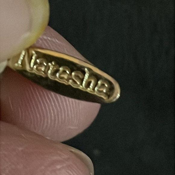 Vintage Natasha Gold-tone circle link Necklace - Picture 5 of 5